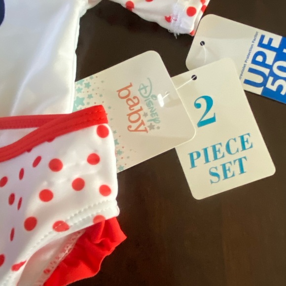 NWT Disney Baby Minnie Mouse. Two piece bathing suit sz 0-3 months - Picture 3 of 7
